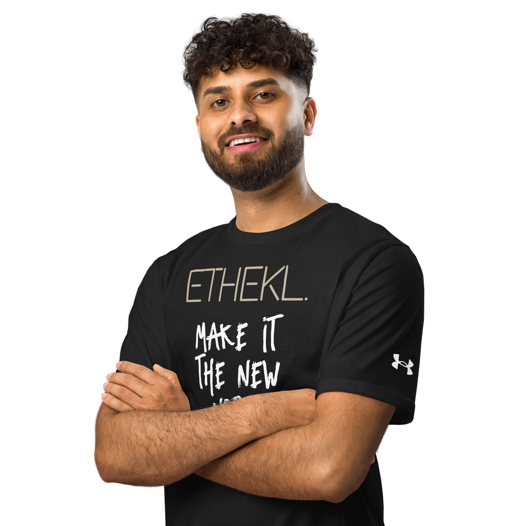 Under ArmourⓇ athletic t-shirt Tan Font image 0