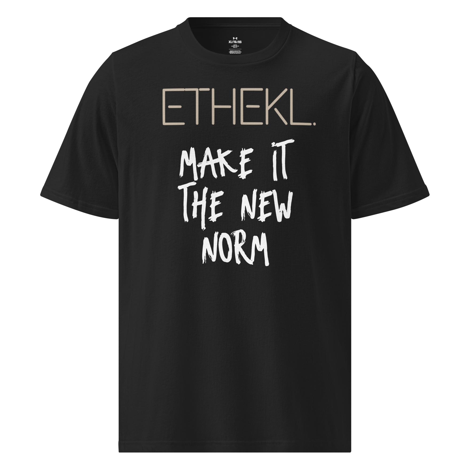 Under ArmourⓇ athletic t-shirt Tan Font image 2