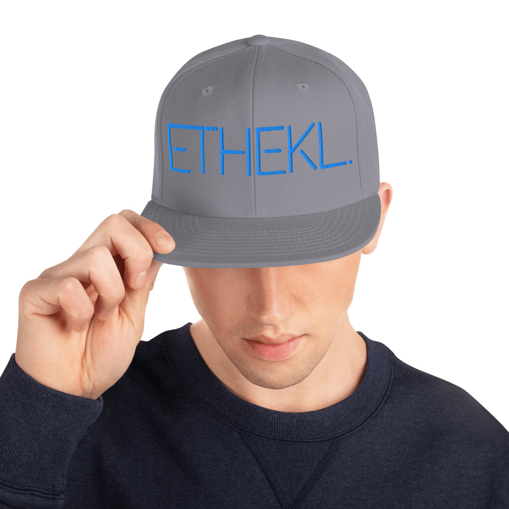 Snapback Silver Back Blue image 4